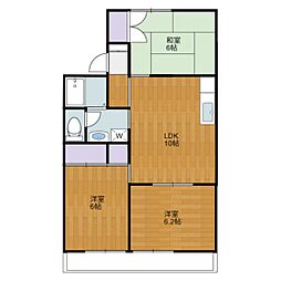 グリーンズパレス 3LDKの間取図画像