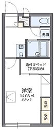 レオパレス伊部 1Kの間取図画像