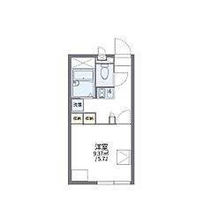 レオパレスプリマベーラ 1Kの間取図画像