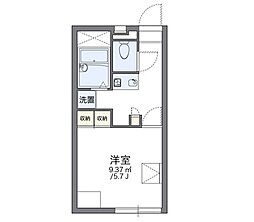 レオパレスエスペランス 1Kの間取図画像