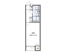 レオパレスクレイノドミクレール 1Kの間取図画像