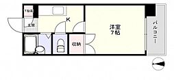 シャトレ平田 1Kの間取図画像