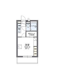 レオパレスエンプレス 1Kの間取図画像