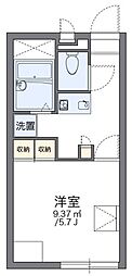 レオパレスパル百田 1Kの間取図画像