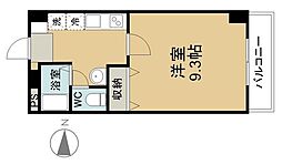 ニューレント中祥 1Kの間取図画像