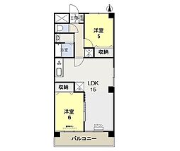 チスカワケA 2LDKの間取図画像