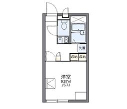 レオパレスB.F.プログレ 1Kの間取図画像