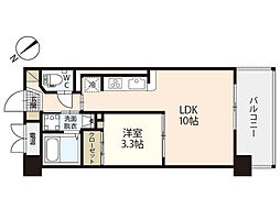 サンセール東古松 1LDKの間取図画像