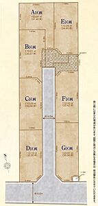 区画図：対象地：F区画　土地面積：110.50平米(33.42坪)