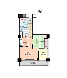 リヴァージュ21 2LDKの間取図画像