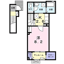 セレ　グレージュ 202 ｜ 静岡県富士市今泉3403番地1（賃貸アパート1K・2階・36.11㎡） その2