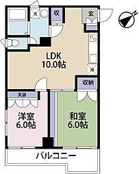 D'sマンション 2LDKの間取図画像