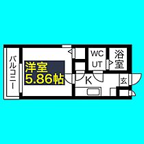 HK2 west  ｜ 愛知県名古屋市西区栄生2丁目5-23（賃貸マンション1K・2階・20.41㎡） その2