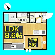 GRANDTIC大曽根北  ｜ 愛知県名古屋市北区山田西町3丁目149（賃貸アパート1LDK・1階・29.37㎡） その2