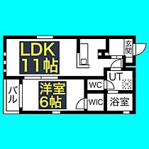 Prendre筒井  ｜ 愛知県名古屋市東区筒井3丁目5-7（賃貸アパート1LDK・3階・38.85㎡） その2