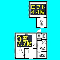 ロフト壱番館  ｜ 愛知県名古屋市千種区橋本町2丁目24（賃貸アパート1R・2階・21.80㎡） その2