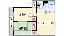 サンハイム下手野A棟 2階