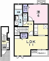 間取図画像 1LDK