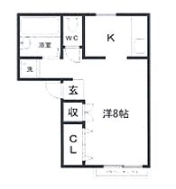 1階 / 1K / 25.14㎡