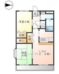 グランチェスタ 2LDKの間取図画像