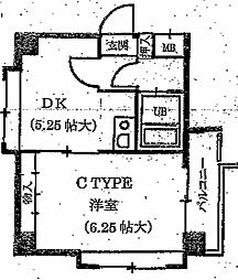 ベルトピア手柄2 1DKの間取図画像