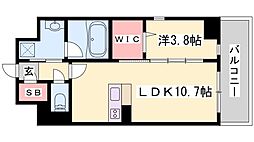 ベラ・ルーナ 1LDKの間取図画像