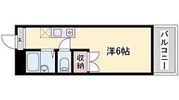 ノーブル高町 ワンルームの間取図画像