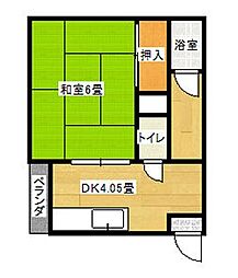 GORIハイツ 1DKの間取図画像