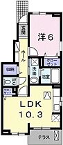 兵庫県神崎郡福崎町西田原（賃貸アパート1LDK・1階・43.10㎡） その2