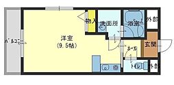 ソフィア21溝之口2 ワンルームの間取図画像