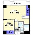 シャトー三和3号館6階6.2万円