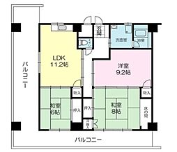 ラフェスタ加西 3LDKの間取図画像