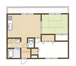 ラブリー姫路英賀保 2LDKの間取図画像