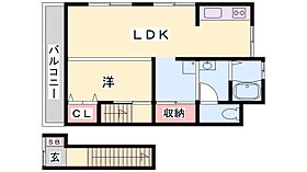 兵庫県姫路市野里（賃貸アパート1LDK・2階・39.75㎡） その2