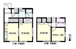 JR中央線 高円寺駅 徒歩6分の賃貸アパート 1階3DKの間取り
