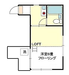 JR中央線 阿佐ケ谷駅 徒歩5分の賃貸アパート 1階1Kの間取り