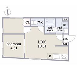 DOLCI中野富士見町 2LDKの間取図画像