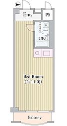パークグレース新宿 ワンルームの間取図画像