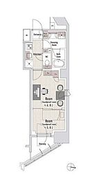 渋谷区本町3丁目マンション 2Kの間取図画像