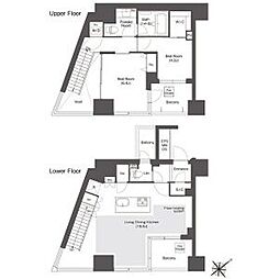 コンフォリア新中野 2LDKの間取図画像
