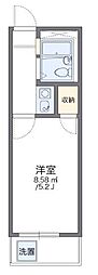 レオパレス北新宿 1Kの間取図画像