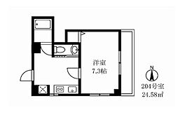 メゾン・ド・ぎおん 1Kの間取図画像