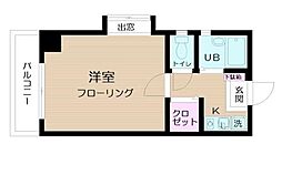 ビルトモア西新宿 1Kの間取図画像