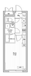 コンポジット渋谷本町 1Kの間取図画像