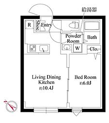 エルファーロ神宮前V 1LDKの間取図画像