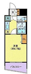 エクセリア代々木 1Kの間取図画像