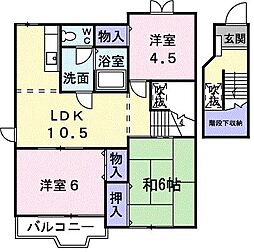 ウエストコートA 3LDKの間取図画像