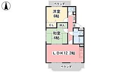 ユーミーひさえだA 2LDKの間取図画像