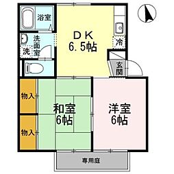 サンシャインコーポユーカリ 2DKの間取図画像