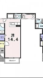 サピー・カイロク ワンルームの間取図画像